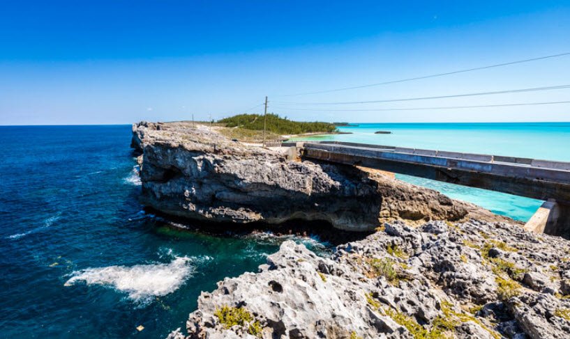 Glass Window Bridge, Bahamas